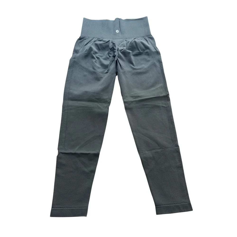 Halara Grey High Waisted Butt Lifting Cinch Seamless 7/8 Leggings‎ Large New